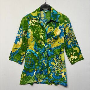 Couleur by Finley Women 3/4 Sleeve Button Shirt Top Blouse Size Large C036 -25
